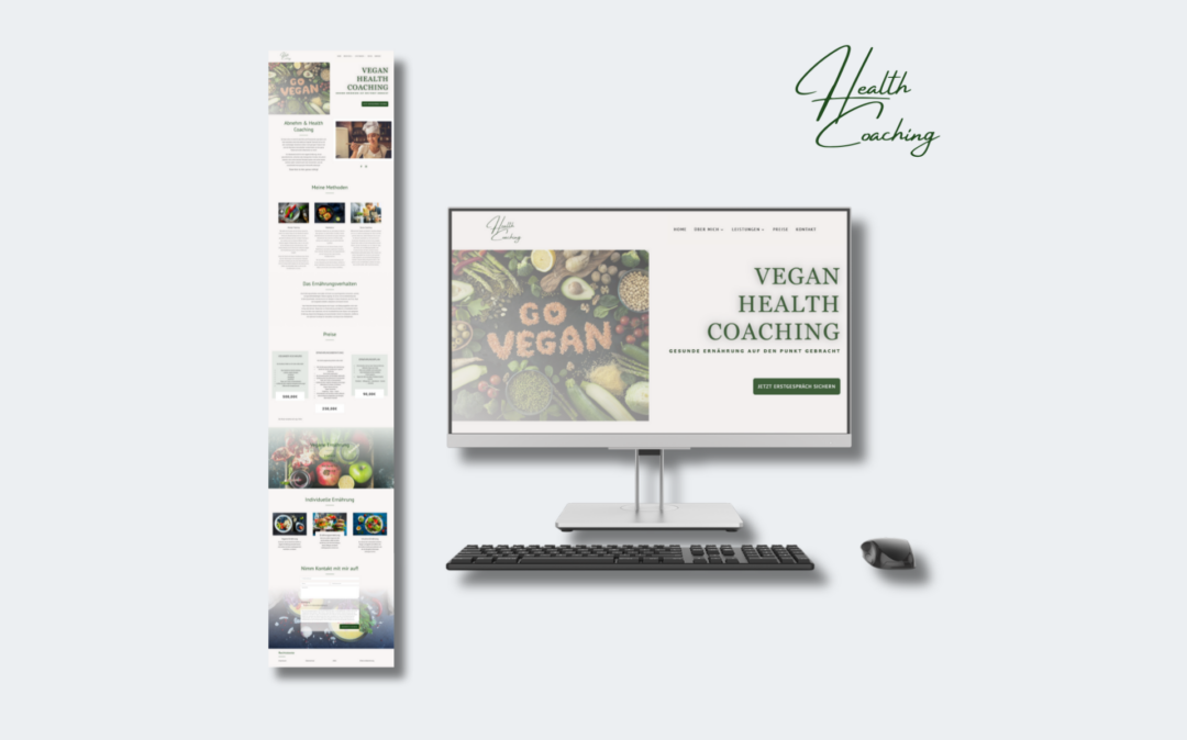 Screendesign von Lebensdreieck - Webdesign für Coaches
